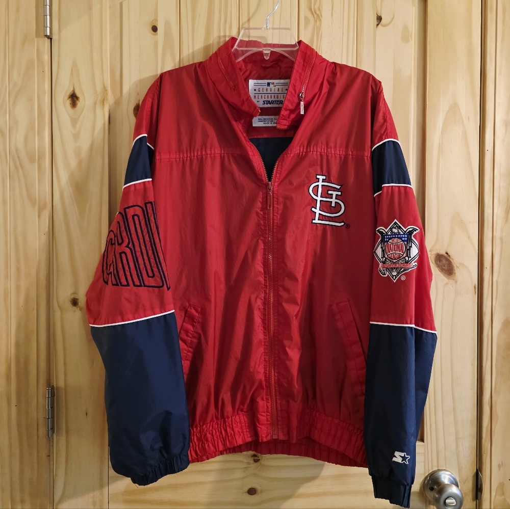 Vintage 90s STARTER St. Louis Cardinals Windbreaker STL MLB Nylon Jacket